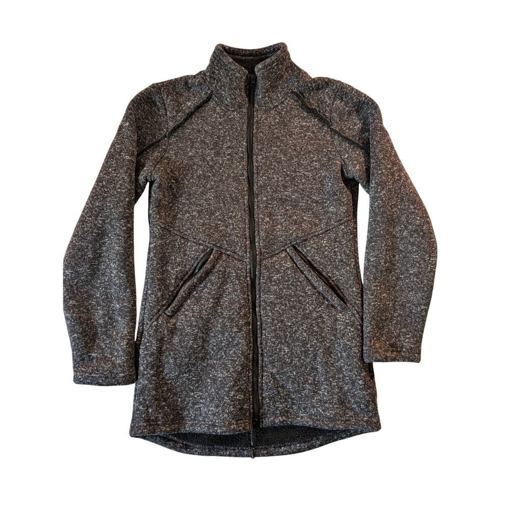 Avalanche jacket‎ fleece-line size medium heathered gray full-zip longline